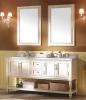 American modern style complete bathroom furniture sets 60 inch solid wood bathroom vanity