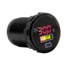 AMOMD Mini 12-24V DC RV Travel Trailer LED Auto Digital Display Voltmeter Meter