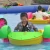 Amusement Park Adult Aqua Pool Toy Wheel Kids Hand Rowing Water Plastic Paddle Boat without battery