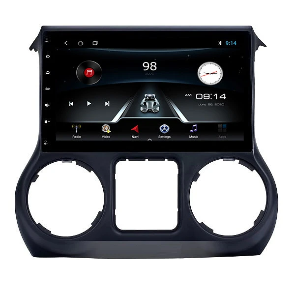 Android 10.0 OS carplay ips display Car Audio for Jeep Wrangler 2011 to 2014 Auto Quad Core Central Multimedia GPS navigation