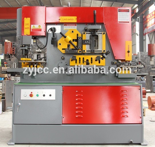 angle iron cutting and punching steelworker,manual hydraulic press machine