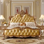 Antique French rococo bed with factory price