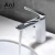 Import Artistic brass white single handle bathroom faucet for basin from China