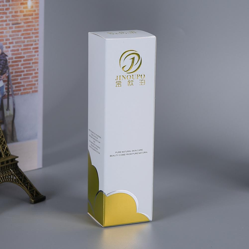 attractive matt white custom eco display cosmetic wig packaging box