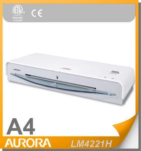 Aurora LM4221H Hot Laminator, A4 5 min Warm-up Time,80-150 mic Pouch Thickness