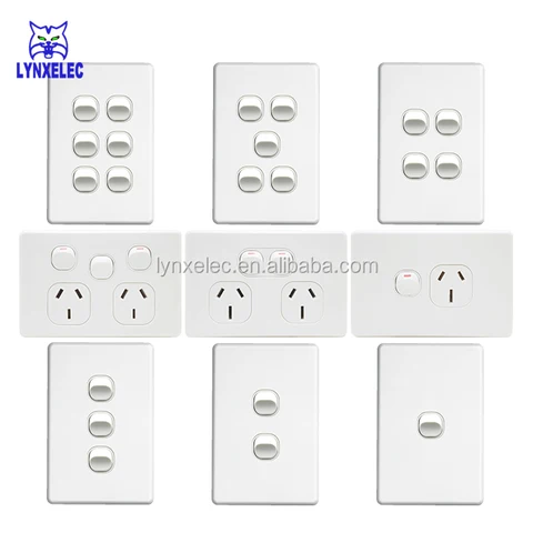 Buy Australia Power Socket Slimline Double Power Point 250v 10a ...