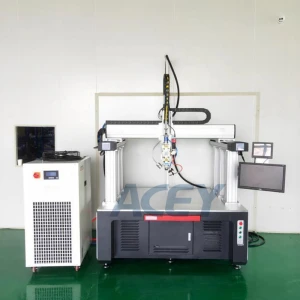 Automatic 1500W 2000W Prismatic Battery Pack Laser Welder Lithium Polymer Battery Laser Welding Machine For Pouch Cell