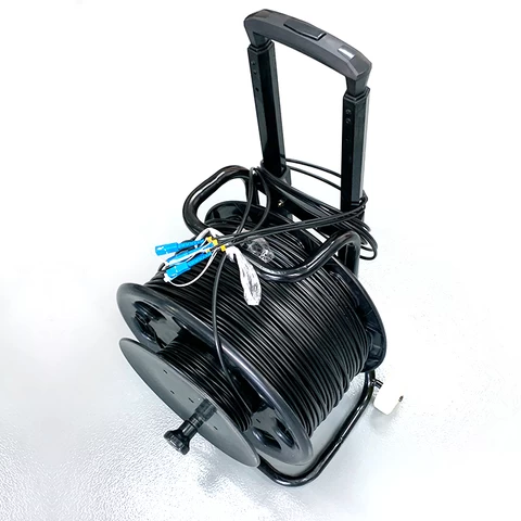 Automatic Metal Small Cable Reel For Armored Military Tactical Fiber Optic Cable