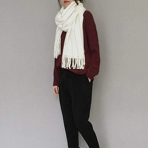 Autumn Winter Stole Big Scarves Woman Lady Plaid Stripe Fashion Vintage Long Shawls  Scarf With Fabric