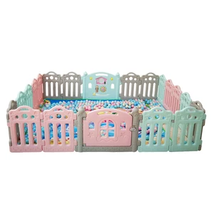 Baby colorful folding plastic playpen