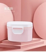 Baby Food Storage Formula Milk Powder Dispenser Box With Spoon / Plastic Milk Powder Storage Container