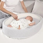 Babys And Kids Accessories 100% Cotton Baby Cot Set, Baby Furniture Bedroom Infant Baby Crib Set/
