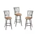 Import Backs Bar Stool Rest Backrest Black Metal Industrial Chair Barstool Bar Stools With Back from China