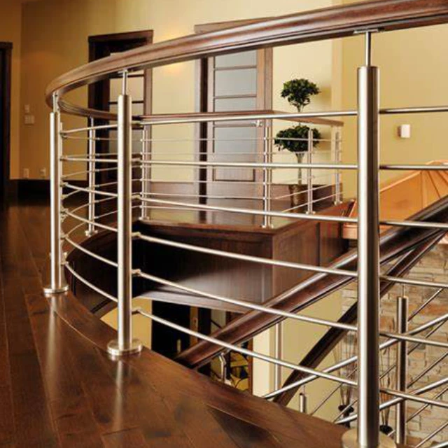 Balustrades &amp; Handrails Marine Grade AISI304/316 Banister Inox Railings and Handrails Stair Balcony Chrome Railing