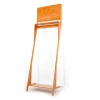 Bamboo Wall Stand Clothes Hanger Rack With Tray In Laundry Products