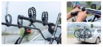 BAW029 Universal Rear Mount Bike Rack 2 Bicycles Carrier Rack Roof Car Bike Carrier