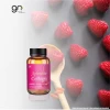 Beauty product Raspberry taste collagen capsules made by Japanese hydrolyzed fish collagen could make skin care and chest firm