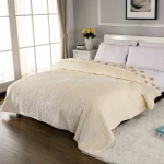 Bedspreads Double Size 4 piece Quilted Bedspread Coverlet Quilt Bed Cover with 2 Pillow Shams with Carpet Flower Quilted Bedspre