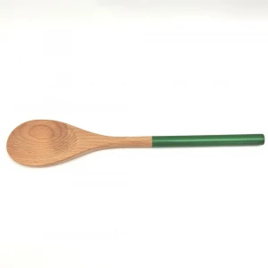 Beech wood painted cooking utensils set soup ladle,shovel,colander spoon