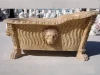 Beige Marble Bathtub with Lion Head for Bathroom (SYBT-005)