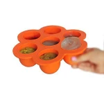 Best Multiportion Silicone Food Storage Container for Homemade Baby Food Purees and BreastMilk
