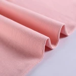 best selling famous brand puffy plain dyed 1x1 rib knit fabric