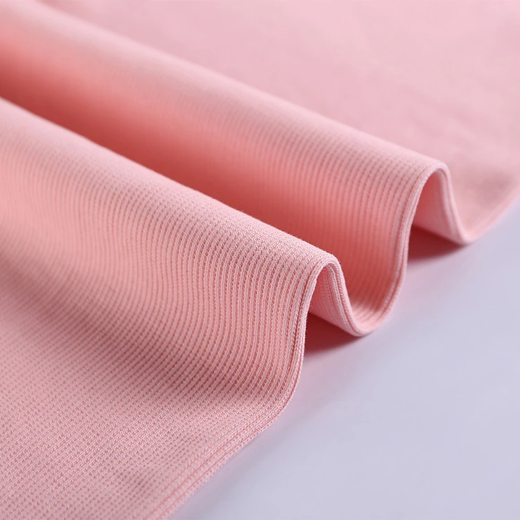 best selling famous brand puffy plain dyed 1x1 rib knit fabric