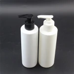 big volume 250ml PE plastic bottle with dispenser pump for shampoo