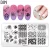 Import BIN Nail Art Plate Best selling nail decoration tool stamping plate nail art set from China