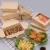 Import biodegradable boat shape snack kraft paper food tray from China