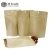 Import Biogegradable customized printing stand up ziplock pouch brown color kraft paper sachet bolsa de pape kraft para alimentos from China