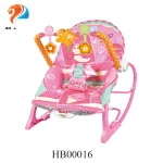BIS Amazon Hot Sale Newborn-to-Toddler baby plush rocking chair baby rocker baby bounce with music and vibration