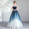 BL00154 2020 Dream star gradient Off shoulder dress Blue party annual show wedding dress wholesale