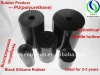 Black Cylinder with Hollow SI Rubber Product---Polyurethane