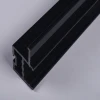 Black plastic extrusion profile