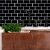 Import Black Subway Tile Peel and Stick Wall Sticker 3D Wallpaper from China
