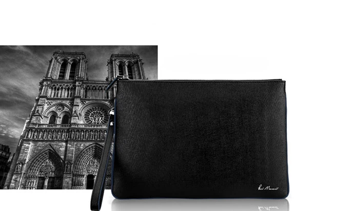 Blu Flut men classic leather bag,custom logo and design , full grain leather 2020 envelope bag