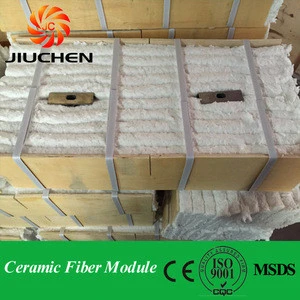 boiler insulation material ceramic fiber module with ss310 anchor