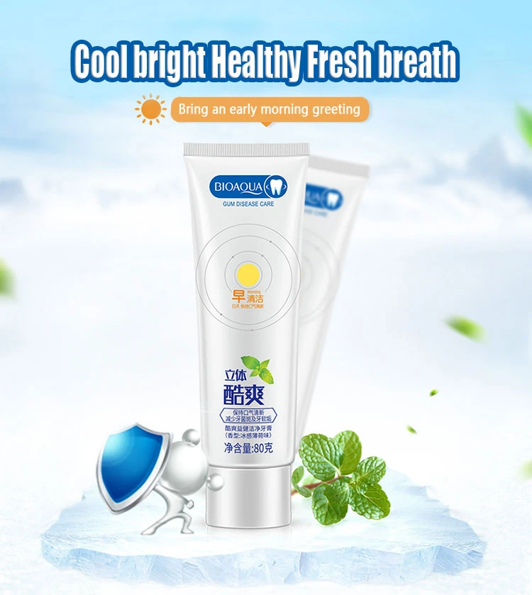 brand names mint green bamboo flavor natural toothpaste for teeth cleansing