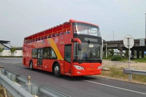Brand new Half Open Top Double Decker Bus with cheap price