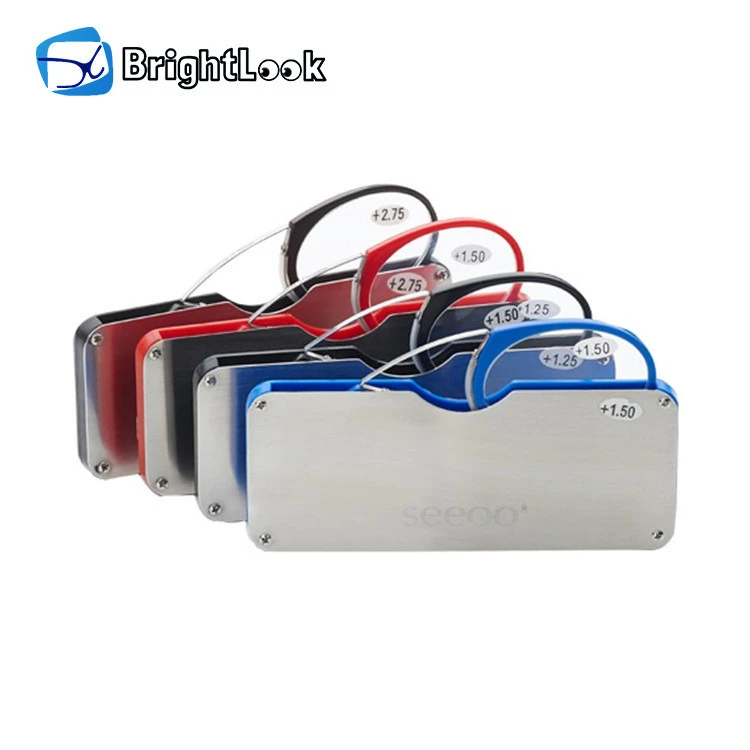 Brightlook wallet reading glasses without arms,mini reading glasses