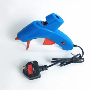 BS certification Blue&amp;Orange rechargeable Dual temperature  with high/low switch coating nazel hot melt glue gun