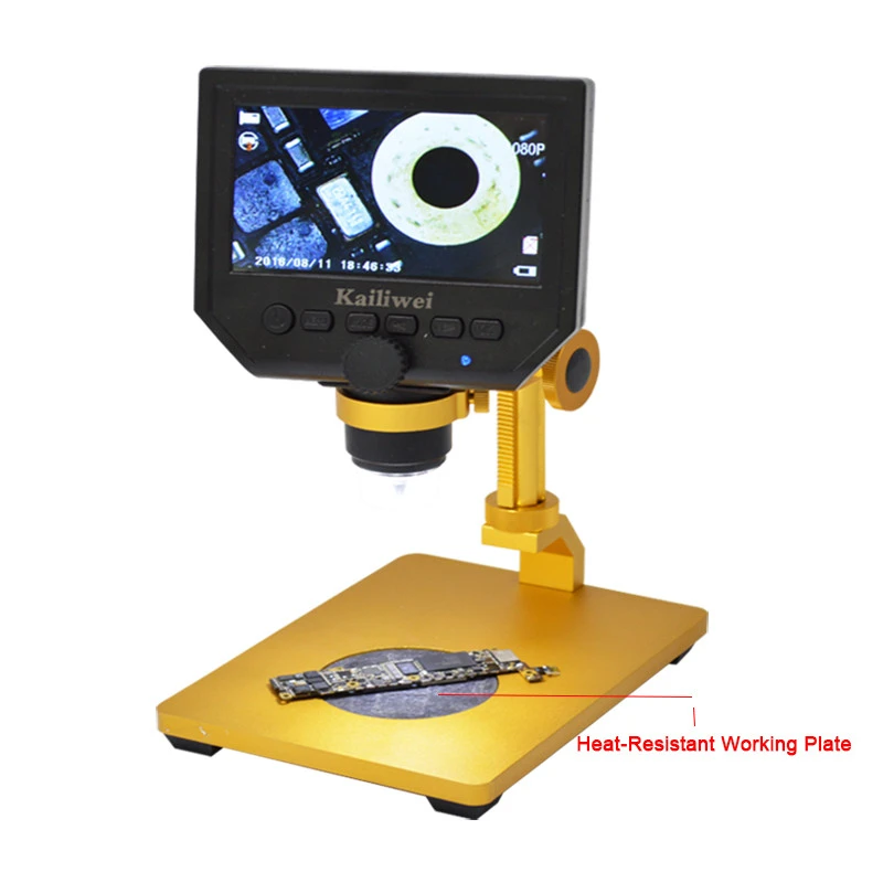 Build In Battery Lcd Display Portable Electronic Repair Digital Microscope