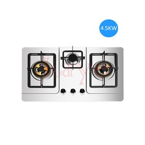 Built-in gas stove with 3 burners/tempered glass gas cooking hob/76cm gas cooktop