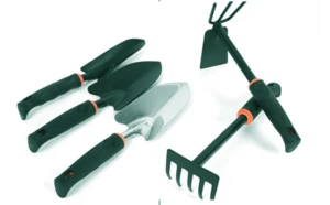 C&amp;C garden tool set with Black plastic handle steel garden tools