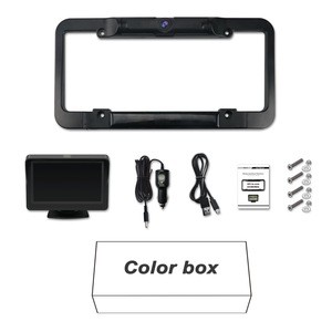 car wireless auto electronics hidden camera reversing camera with rearview mirror license frame
