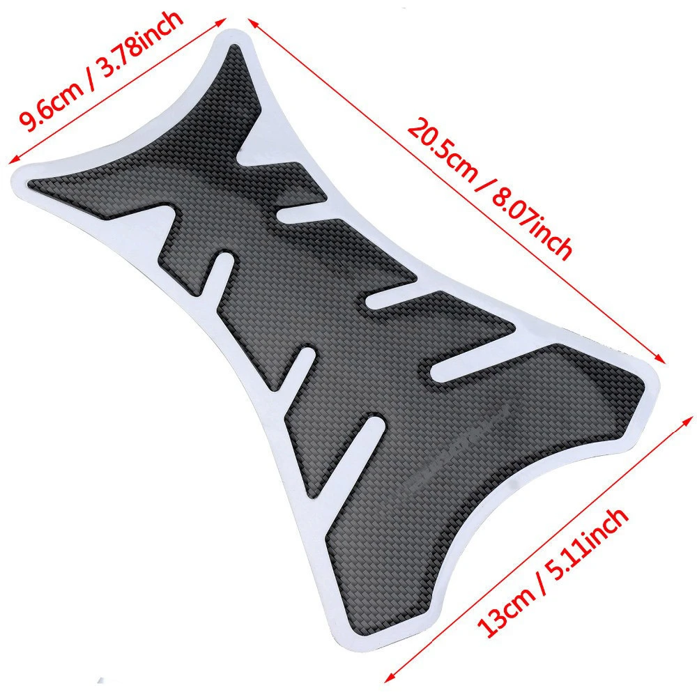 Carbon Fiber Tank pad Protector Tank Sticker For Motorcycle Universal Fishbone Freeshipping