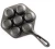 Import Cast iron bakeware set FDA/LFGB certified 7 round holes cast iron bake pan from China