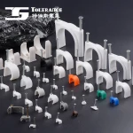 Ce Authentication White Flat Nail Wire Circle Path Cable Clips