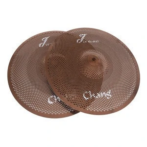 CHANG Mute Silent Cymbals Set For Percussion Drum Set Rose Gold Color